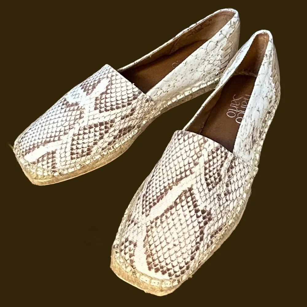 NIB Franco Sarto Slip-On Kenna Espadrilles in Natural, Size 7M